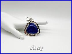 Navajo Artist Marked Betta Lee Sterling Silver Handmade Lapis Lazuli New Pendant