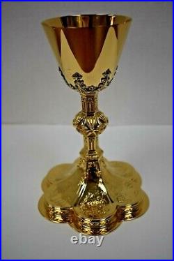 Nice Gothic All Sterling Silver Chalice, Marked Adrian Hamers (CU936)