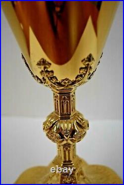 Nice Gothic All Sterling Silver Chalice, Marked Adrian Hamers (CU936)