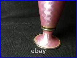 Norwegian Sterling Silver and Enamel Vase Maker's Mark NE 80g 10.5cm