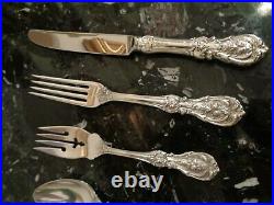 OLD MARK REED & BARTON FRANCIS I STERLING SILVER 36pce FOR 6 FLATWARE SET&CHEST