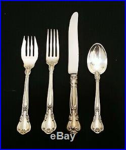 ONE 4 pc Place Setting Chantilly by Gorham Sterling Silver Old Mark No mono