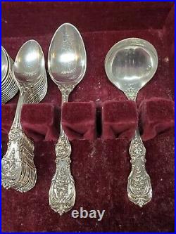 Old Mark Reed Barton Francis I Sterling Silver Flatware Set 74pc 12 Pl Settings