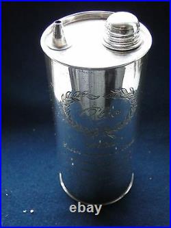 Olive Oil Dispenser Sterling Silver Italian, 1950 Marked. Nice Shape, Marked