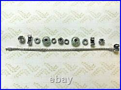 PANDORA AUTHENTIC 7.5 Snake Bracelet 11 Vintage Current ALE marked charms clips