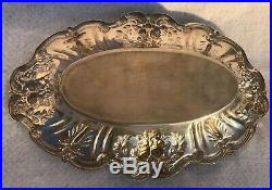 Pair of Reed & Barton Sterling Silver Francis I Bread Trays Marked X568