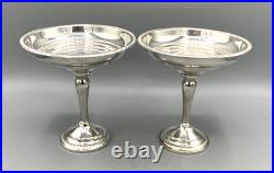 Pair of Sterling Silver 0.925 Weighted Compote Bowls Marked Bell with LA