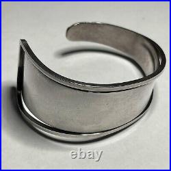 Paul Lobel Modernist Sterling Silver Cuff Bracelet 1950 MCM