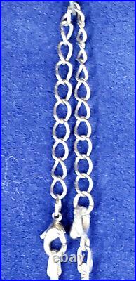 Pendant and Chain Chain marked. 925 Italy and pendant marked Mexico. 925 Stone