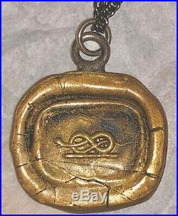 Pyrrha Talisman Necklace, Infinity Snake Wellbeing, 18 Pyrrha Chain, Marked