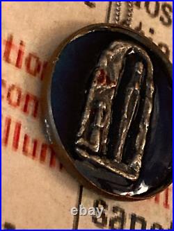 RARE RELIC / ex-voto Lourdes Stunning with sterling silver chain marked 925