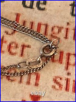 RARE RELIC / ex-voto Lourdes Stunning with sterling silver chain marked 925