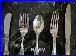 REED & BARTON FRANCIS I STERLING SILVER 73pc FOR 12 NEW MARK FLATWARE SET CHEST