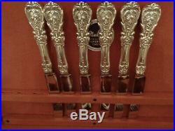 REED & BARTON FRANCIS I STERLING SILVER FLATWARE SET 24pcs FOR 6 NEW MARK