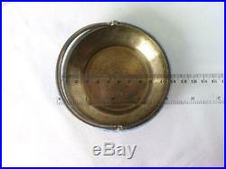 Rar Vintage USSR Russian Gilt Sterling Silver 916 Enamel Sugar Bowl Marked 193gr