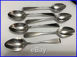 Rare Cased Set Sterling Silver Spoons Roberts & Belk All Assay Marks