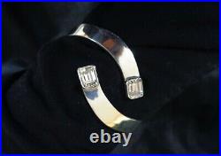 Rare Vintage Spring Cuff Bracelet Marked'alicia' 950 To. 98 Mexico Silver