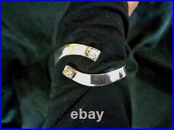 Rare Vintage Spring Cuff Bracelet Marked'alicia' 950 To. 98 Mexico Silver