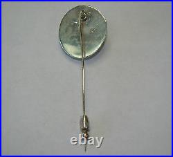 Rare Vintage Sterling Silver Operculum SAM KRAMER Stick Pin Mushroom Mark -#M079