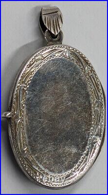 Rare Vintage Sterling Silver Shirley Temple Locket Necklace Marked 925