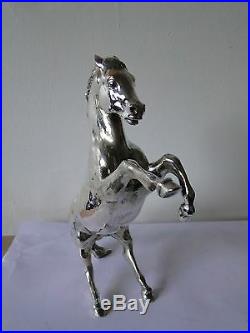 Rearing Horse, Sterling Silver, Italian, Fully Marked, C1950, Great Quality