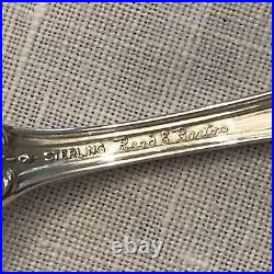Reed & Barton 8 Francis I Sterling Silver Salad Forks Monogram Ef Old Mark