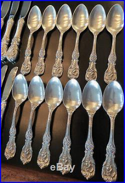 Reed Barton Francis 1 OLD MARK Sterling Silver Flatware Service 12 Total 77 Pcs