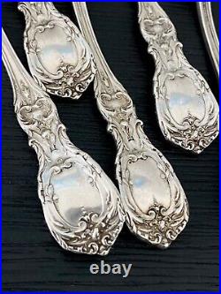 Reed & Barton Francis 1 Sterling Silver Eagle R Lion Old Mark Soup Spoons 5 1/4