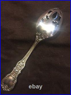 Reed & Barton Francis 1st Solid Sterling Silver Slotted Serving Spoon Old Mark