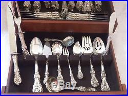 Reed & Barton Francis 1st Sterling Silver Flatware Set For 12, Later Mark 121 Pc