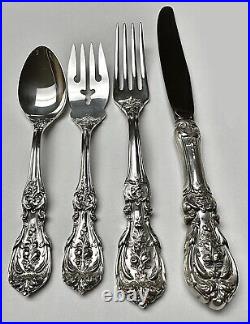 Reed Barton Francis I First Sterling Silver 4 PC Place Setting No Mono New Mark