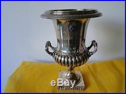 Roman Urn Shaped Vase Ice Bucket Sterling Silver 800, Italian, C-1970, Marked