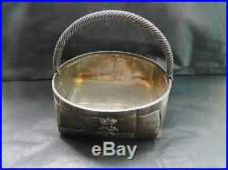 Russian Sweet Basket Sterling Silver Made In 1887 Marked St Petersburg