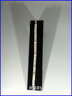 SALE! Vintage sterling silver bracelet with gold tone marked 925