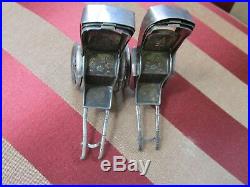 STERLING Silver RICKSHAW Salt & Pepper SHAKERS 1900's Useable Marked Tested 950