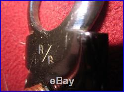 STUNNING marked B/B Sterling Silver Inlaid Spade Bit, blued slobber bar