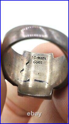 SUPER Rare Vtg BICENTENNIAL 1776 to 1976 Sterling Silver BO-MARK Ring Size 5.5
