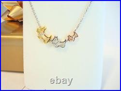 Scottie Terrier Dogs Necklace Natural Diamond Accents Family comes Gift Wrap