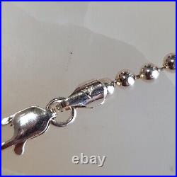 Silpada Sterling Silver Ball Necklace Signed Marked 925 30inches In Length