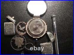 Silver And Sterling Silver Peace Dollar Some Pieces Not Marked 4.5 Ounces