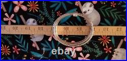 Slane Sterling Silver Multiple Bangle Bracelet With Clasp Marked Beautiful