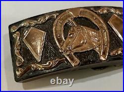 Small Antique Vintage Marked Sterling Silver Buckle Mexico