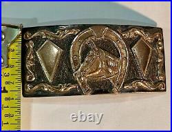 Small Antique Vintage Marked Sterling Silver Buckle Mexico