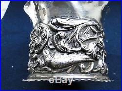 Small Vase, Sterling Silver, Chased And Engraved Marked London 1892