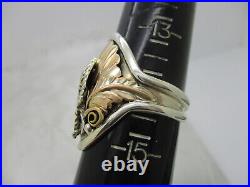 Southwestern Marked Sterling R Silver Eagle Saddle Style Ring Size 14