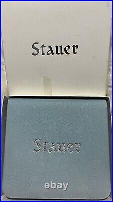 Stauer DiamondAura Necklace Earring Set Sterling Silver Italy Marked. 925 3CT