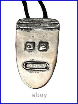 Sterling Silver 11.6g Solid Sad Face Pendant Charm Marked Sterling