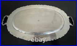 Sterling Silver 18 Long Tray with Handles Eagle Mark 815 grams