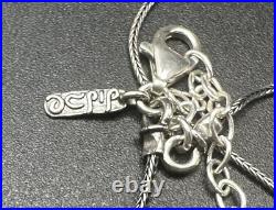 Sterling Silver 925 Artist Marked Stamped Sterling Made in Israel PZ Necklace