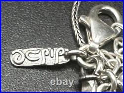 Sterling Silver 925 Artist Marked Stamped Sterling Made in Israel PZ Necklace